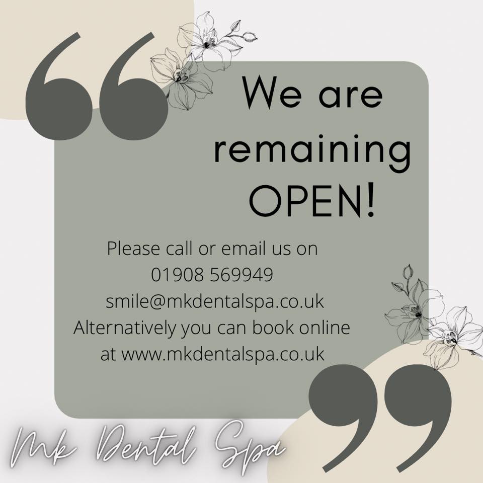 We are remaining open!